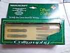 Manuscript Starter Calligraphy Set Pen 3 Nibs Converter Nib Ink Cartridges Boxed