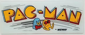 Logo PACMAN Marquee Midway stampato su schermo SU VETRO! - PA ESCLUSIVO! - Foto 1 di 3