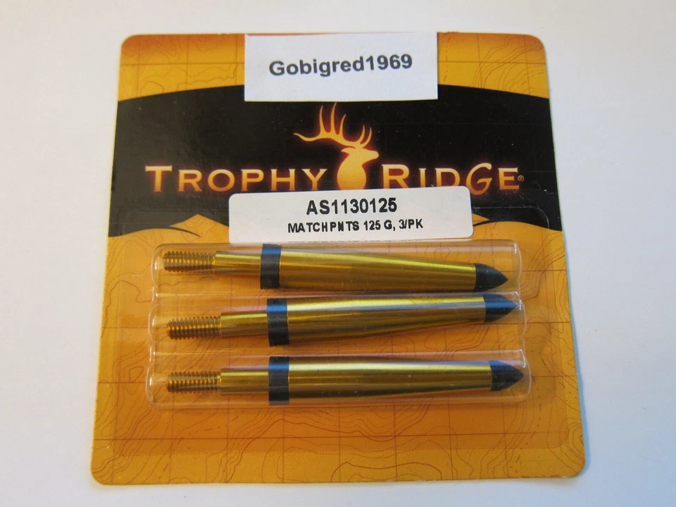 NEW Trophy Ridge Match Points 125 Gr. 3 Pack AS1130125   LOTS More Listed!! - Image 1 of 1