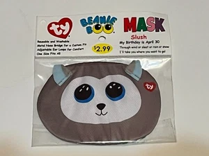 TY Beanie Boo Children's Face Mask - Slush The Husky - Picture 1 of 2