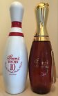 Jim Beam Ten Pin "Tinted" EMPTY Display Bottles From The 1980's X 2-  RARE!!!