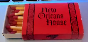 CAJA DE FÓSFOROS VINTAGE DE CASA DE NUEVA ORLEANS, LOUISVILLE, KENTUCKY - Imagen 1 de 2