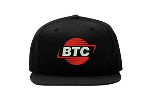 Bitcoin BTC Vaporwave Style Logo Snapback Baseball Cap Fullcap Flat Bill Hat - Picture 1 of 5