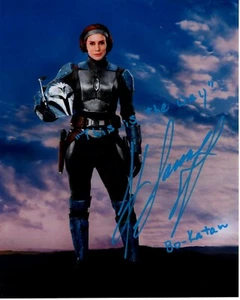Foto firmada por Katee Sackhoff 8x10 Star Wars The Mandalorian ¡GRAN CONTENIDO! - Imagen 1 de 1