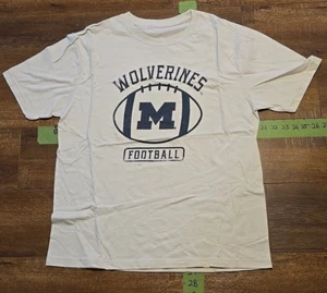Michigan Wolverines Football Logo T-shirt Size Large - Picture 1 of 4