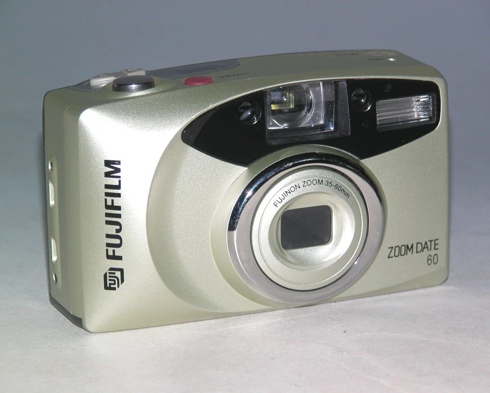 Fujifilm Zoom Date 60 Film Camera - Silver #6143 - Image 1 of 4