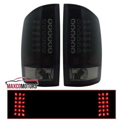 Black/Smoke Tail Lights Fits 2002-2006 Dodge Ram 1500 2500 3500 LED Lamps Pair Foto 1 de 4
