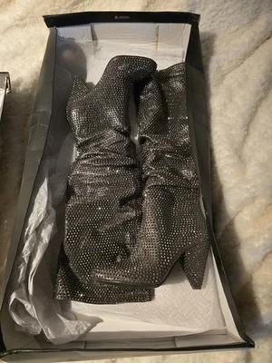 Botas holgadas INC International Concepts para mujer grises estrás talla 5M ¡¡NUEVAS!!! Foto 1 de 4