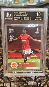 Amad Diallo RC BGS 10 Black Label 2020-21 Topps Now UEFA Europa League #1 Pop 3 - Picture 1 of 2