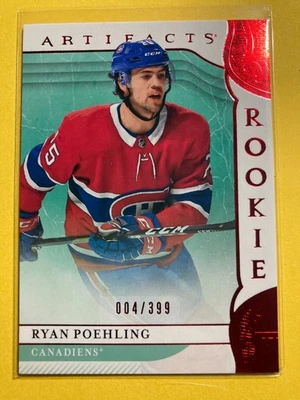 2019-20 Artifacts Ruby #170 Ryan Poehling RC 004/399 - Image 1 of 2