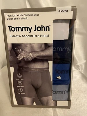 Paquete de 3 calzoncillos boxer modales de lujo Tommy John para hombre, X-grandes Foto 1 de 4