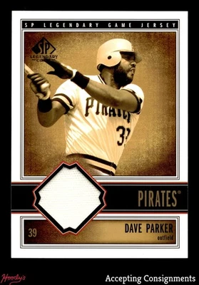 2002 SP Legendary Cuts Игра Джерси Дэйв Паркер ИГРОВЫЕ Б/У БРЮКИ РЕЛИКВИЯ ПИРАТЫ - Изображение 1 из 2