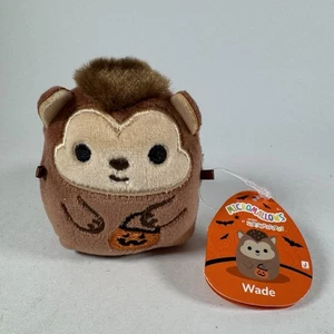 Squishmallows Plush Micromallow Wade Monkey Brown 2.5” Mini Halloween With Tag - Picture 1 of 8