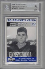 Marc Bulger 1995 Pennsylvania Big 33 #7 1st Card Ever Rookie Card BGS 9