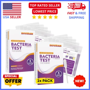 2x PACK Kit de prueba de bacterias de agua 10 piezas Pruebas de agua potable, piscina, estanque y lago - Imagen 1 de 7