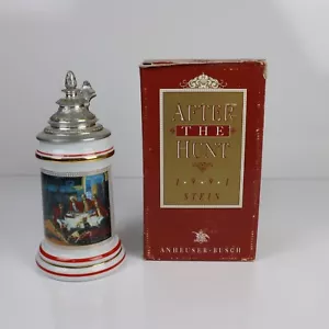 Anheuser-Busch Budweiser - After The Hunt - Stein 1991 Original Box - Picture 1 of 10