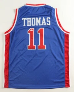 Isiah Thomas Signed Detroit Pistons Bad Boys Jersey (JSA COA) 12xNBA All-Star - Picture 1 of 6