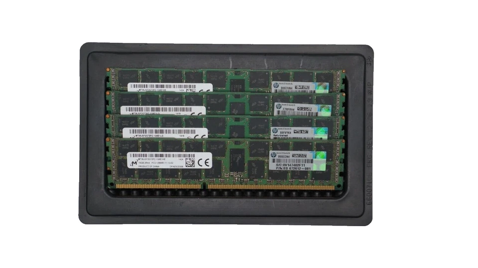 64GB  2RX4 PC3-12800R DDR3 ECC Server Memory For HP Proliant DL370 G6 - Image 1 of 1
