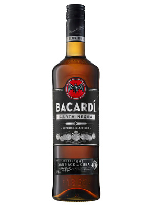 Bacardi Black Carta Negra Superior Black Rum 1L • 79.99$