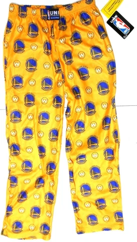 Golden State Warriors Basketball Youth Sleepwear Pants Pajama Yellow Pajamas NBA Cover
