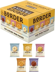 Border Luxury Mini Pack Biscuits 5 Variety 100pcs Family Bakers Crunchy Biscuits - Picture 1 of 5