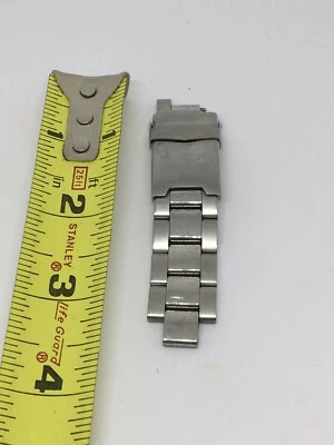 Auténtico Reloj Reliquia Banda Parcial 18mm Acero Inoxidable Mal Estado V443 Foto 1 de 4
