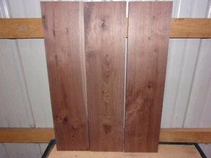 3PC WALNUT LUMBER WOOD KILN DRIED BOARDS 28 1/2"X 6 15/16"X 7/8" LOT 577Q RUSTIC - Picture 1 of 10
