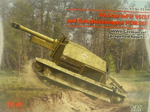 Deutsche Panzerhaubitze leFH 16 ( Sf ) - ICM Panzer Bausatz 1:35 - 35340 #E - Picture 1 of 4