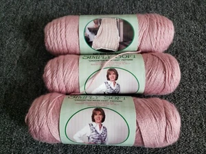 3 Caron Simply Soft Solids Yarn-Victorian Rose - Picture 1 of 3