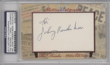 2013 Historic The Decades - 1940s Edition Framed Cut /25 Johnny Vander Meer Auto
