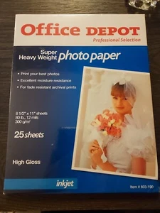 Office Depot Professional Selection Super Hvy Wt Photo Paper 8½x11 25 Sheets - Picture 1 of 2