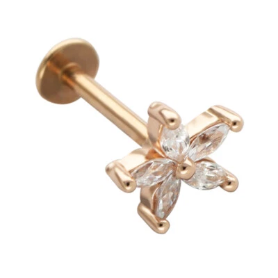 Stainless Steel Labret Lip Monroe Tragus Ring Stud Medusa Cartilage Piercing 16g - Image 1 of 4