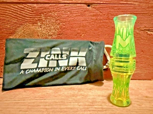 Zink Acrylic ATM All Things Mallard Double Reed Duck Call-Interference Green - Picture 1 of 6