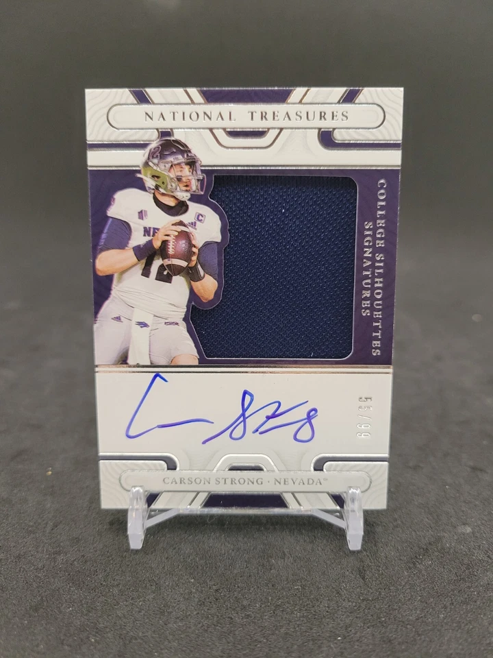 2022 National Treasures Carson Strong True RPA on Card Auto #55/99 Nevada - Image 1 of 3