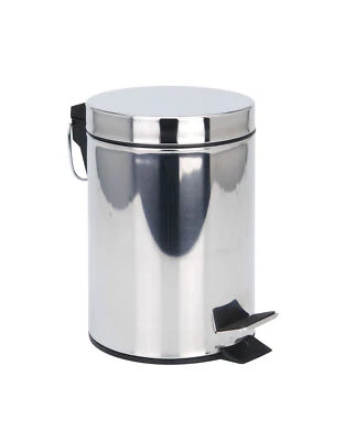Treteimer Edelstahl 3 Liter rund - Mülleimer Kosmetikeimer Abfalleimer Eimer - Bild 1 von 2