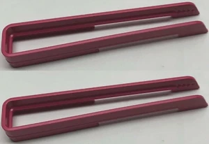 Tupperware Kitchen Toaster Tongs Kitchen Gadgets Set of 2 Burgundy New - Picture 1 of 1