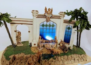 Fontanini Millennium Edition Nativity Stain Glass set 8 pieces 5" inch - Picture 1 of 9