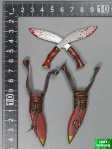 1:6 Scale DAM GK006 Gangster's - Kukri Knife w/ LEFT & RIGHT SHEATH - Picture 1 of 1