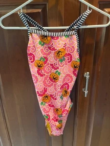 Brand new Dolfin Uglies Women's swimsuit, Pink Suit w/Orange Pumpkins, Size 32 - Picture 1 of 4