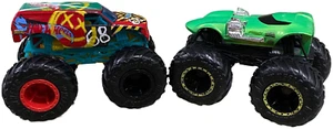 Lot of 2 Hot Wheels Monster Trucks Green Twin Mill  Monster Truck #68 - Picture 1 of 10