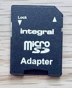 Micro SD Memory Card Adapter to standard SD - Genuine Integral - Picture 1 of 2