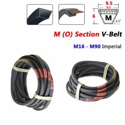 M (O) Section V-Belt Industry Drive Belts Imperial M16 to M60 / Size 9.5mm x 6mm