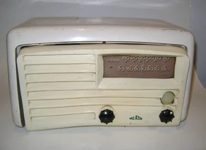 Radio de tubo AM/policía rara "Val-Keen" hecha por Detrola - Imagen 1 de 13