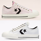 Converse Star Player Low Top Reverse Terry Trainers White Pink 168755C