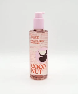 Victoria's Secret Pink Coconut Glazed Skin Body Oil Moisturizer 8 Fl oz New - Picture 1 of 3