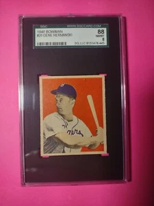1949 Bowman # 20 Gene Hermanski SGC 8 - Picture 1 of 2