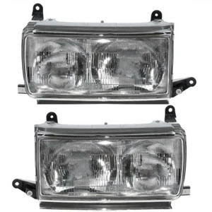 For Toyota Land Cruiser FJ/LC80 1991-1997 Headlight Set Crystal Clear Assembly - Picture 1 of 8