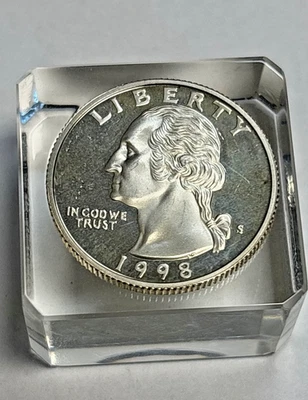1998 S Washington Quarter Choice Proof 90% Silver - Image 1 of 2