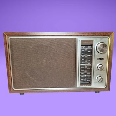 Radio Shack Realista MTA-12 AM/FM De Colección con Cable Probado Funciona Hecho en Taiwán Foto 1 de 4