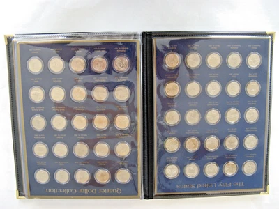 United States Commemorative Gallery 50 US state quarter book 1999-2008 UNC - Image 1 of 4